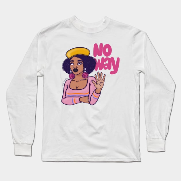 No way Long Sleeve T-Shirt by @isedrawing